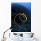 Spiraling Orange Sea Whip Wall Decal