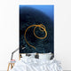 Spiraling Orange Sea Whip Wall Decal