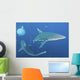 Oceanic Blacktip Sharks Fighting Close-up Wall Decal