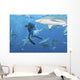 Oceanic Blacktip Sharks Waiting Horizontal Wall Decal
