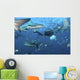 Oceanic Blacktip Sharks Waiting Wall Decal