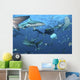 Oceanic Blacktip Sharks Waiting Wall Decal