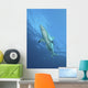 Oceanic Blacktip Shark Vertical Wall Decal