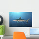 Oceanic Blacktip Shark with Fish Wall Decal