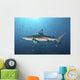 Oceanic Blacktip Shark with Fish Wall Decal