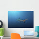 Oceanic Blacktip Shark Swimming Away Wall Decal