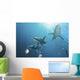Oceanic Blacktip Sharksin Waters Wall Decal