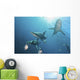 Oceanic Blacktip Sharksin Waters Wall Decal