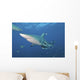 Oceanic Blacktip Shark Left Profile Wall Decal