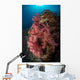 Colorful Reef Scene Pink Wall Decal