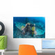 Airplane Wreck Sitting atop Wall Decal