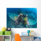 Airplane Wreck Sitting atop Wall Decal