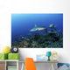 Caribbean Reef Sharks Swimming Horizontal Wall Decal