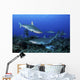 Caribbean Reef Sharks Swimming Together Wall Decal