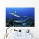 Caribbean Reef Sharks Swimming Together Wall Decal