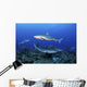 Caribbean Reef Sharks Swimming Wall Decal