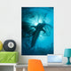 Whale Shark Swimming up Vertical Wall Decal
