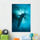 Whale Shark Swimming up Vertical Wall Decal