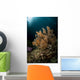 Orange Black Coral Bush Wall Decal