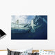 School Silky Sharks under Wall Decal