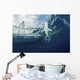 School Silky Sharks under Wall Decal