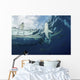 School Silky Sharks under Wall Decal