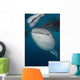 Large Whale Shark Coming Vertical Wall Decal
