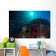 School Anthias Fish Swimming Light Wall Decal