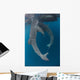 Pair Whale Sharks Swimming Vertical Wall Decal