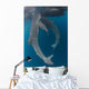 Pair Whale Sharks Swimming Vertical Wall Decal