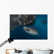 Whale Shark Sucking Fishing Horizontal Wall Decal