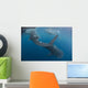 Four Whale Sharks Swimming Wall Decal