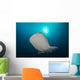 Large Whale Shark Swimming Wall Decal
