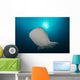 Large Whale Shark Swimming Wall Decal