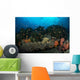 Colorful Reef Scene Orange Wall Decal
