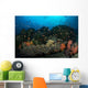 Colorful Reef Scene Orange Wall Decal