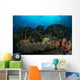 Colorful Reef Scene Orange Wall Decal