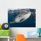 Whale Shark Swimming near Surface Wall Decal