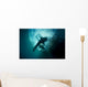 Whale Shark Swimming up Horizontal Wall Decal