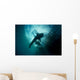 Whale Shark Swimming up Horizontal Wall Decal