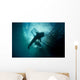 Whale Shark Swimming up Horizontal Wall Decal