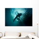 Whale Shark Swimming up Horizontal Wall Decal