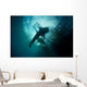 Whale Shark Swimming up Horizontal Wall Decal
