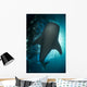 Whale Shark Swimming up Wall Decal