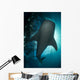 Whale Shark Swimming up Wall Decal