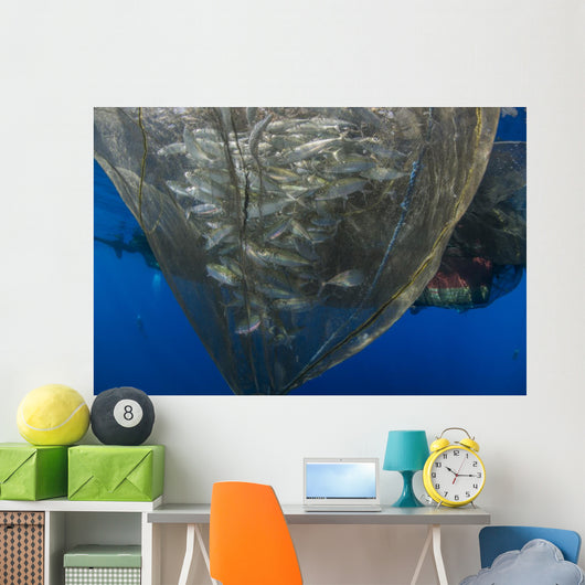 Fishing Net with Silvery Wall Decal