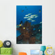 Yellow Butterflyfish and School Wall Decal
