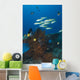 Yellow Butterflyfish and School Wall Decal
