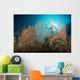 Pair Orange Gorgonian Sea Wall Decal