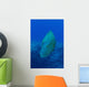 Large Napoleon Wrasse Blue Vertical Wall Decal